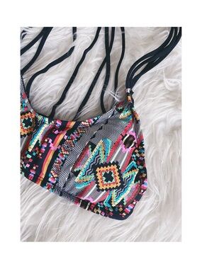Forever 21 Aztec Strappy Bikini Top